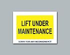 Buy Online - Lift Under Maintenance (magnetic label)