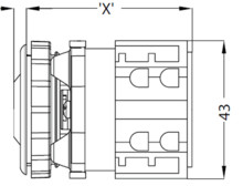 M20 Key switch