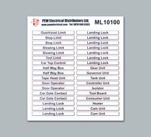 Misc Lift Labels Type 1