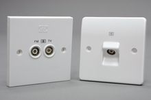 MK Range Coaxial, Satellite & BT Socket Outlets