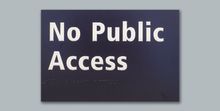 No Public Access