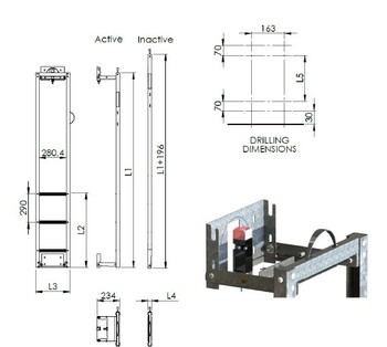 Okatt Fixed Flat ladder