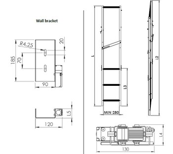 Okatt Slimline Folding Ladder