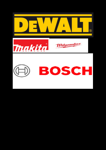 Power Tools. Dewalt, Makita, Bosch, Erbauer & Milwaukee.