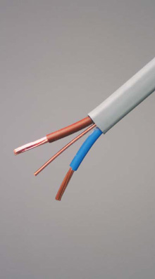 PVC Flat Wiring Cable With Bare CPC