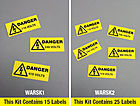 Buy Online - Rectangular Electrical Warning Label Kits