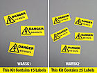 Buy Online - Rectangular Electrical Warning Label Kits
