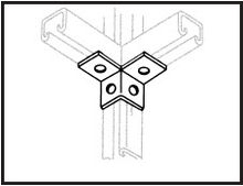 Right Angled Twin Cantilever Bracket - 4 Holes