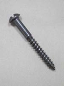 Roundhead Slotted Black Japanned Screw