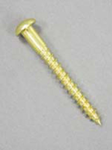 Roundhead Slotted Brass Screw