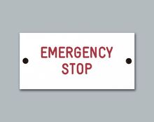 Self Adhesive Emergency Stop (red)