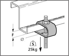 Single Heavy Duty Beam Clamp With Hook Bolt