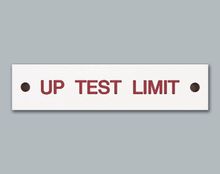 Up Test Limit (red)