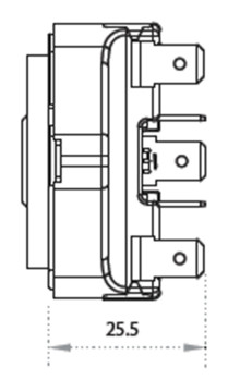 US91 Compact 3 Round Push Bodies Single Illumination