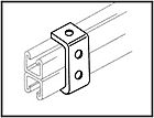 Buy Online - Vertical Twin Channel Bracket - 4 Holes