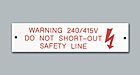 Buy Online - Warning 240/415V