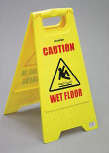 'Warning Slippery Surface' Floor Sign