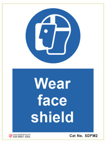Wear Face Shields virus control