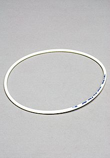 White/Orange Round Elastic 'V' Belt